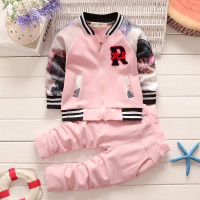 girls clothes boys clothing sets cotton sweatershirt + pants children costume