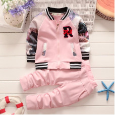 girls clothes boys clothing sets cotton sweatershirt + pants children costume