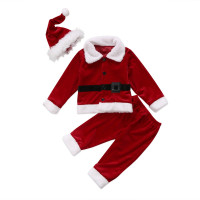 New year kid boys girls Christmas Costume Santa Claus Suit Christmas Clothes