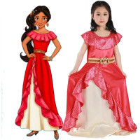 Latina Princess Elena Dress Halloween Costumes for Girl