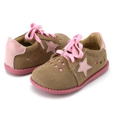 Genuine Leather Stitching  Boys And Girls Shoes