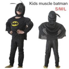 Muscle batman costume children kid boy girl halloween costume