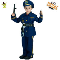 Boys Police Costume Cosplay Career Halloween Costumes