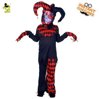 Evil Jester Boys Scary Clown Killer Halloween costume