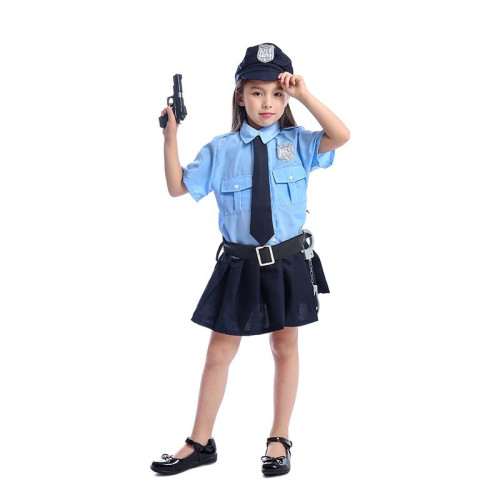 Cute Girls Tiny Cop Police Officer Halloween Costume