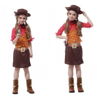 Girl Cowboy Cosplay Costumes Halloween Costume