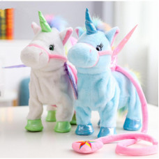 1pc 35cm Electric Walking Unicorn Plush Toy