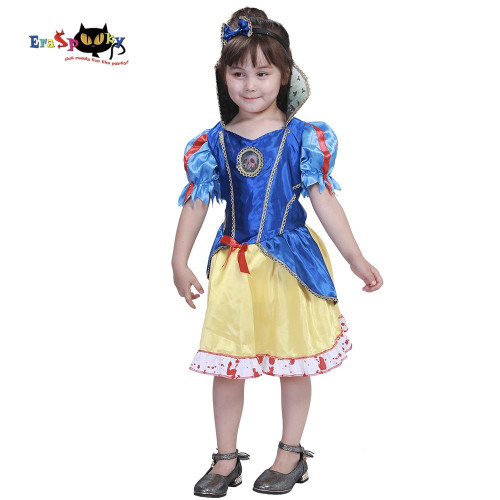 Halloween Costume For Bloody Snow White girl Dress