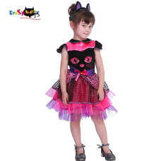 girls Cute Cat Tutu Dress Animal Halloween Costume