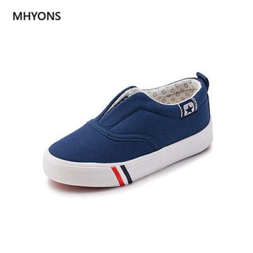 Boy Girls Canvas Shoes Breathable Slip on Casual Sneakers