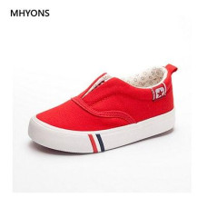 Boy Girls Canvas Shoes Breathable Slip on Casual Sneakers