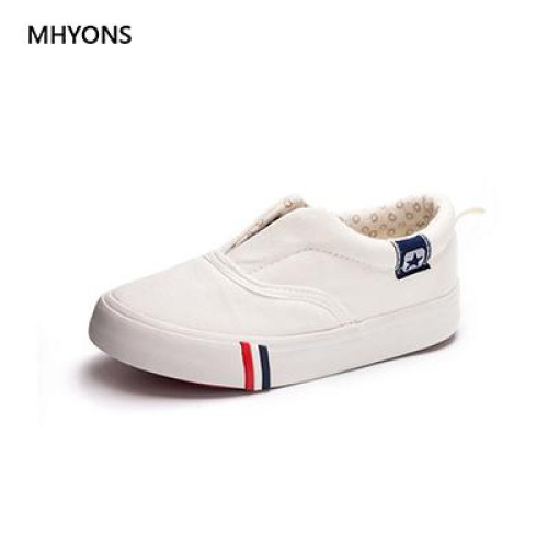 Boy Girls Canvas Shoes Breathable Slip on Casual Sneakers