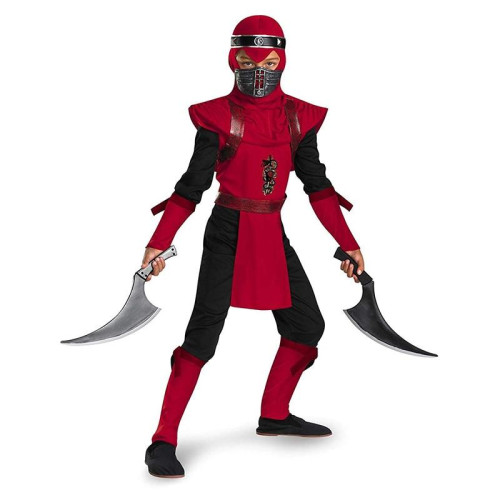 Red Viper Shadow Ninja Night Boys Halloween Costume