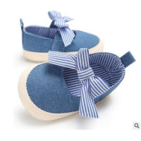 Sandals girls Boys Denim Non-Slip Crib Shoes