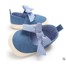 Sandals girls Boys Denim Non-Slip Crib Shoes