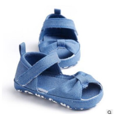 Sandals girls Boys Denim Non-Slip Crib Shoes