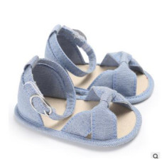 Sandals girls Boys Denim Non-Slip Crib Shoes