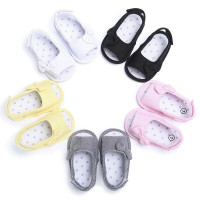 Sandals girls Boys Denim Non-Slip Crib Shoes