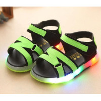 beach girls boys shoes LED lighting fashion sandals