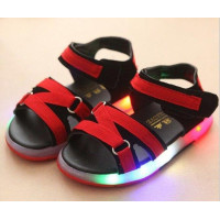 beach girls boys shoes LED lighting fashion sandals