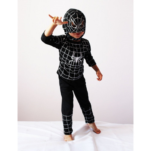 Boy Black Spiderman Costume Halloween Costume