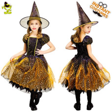 Girl's Witch Costume Halloween Cosplay Costumes