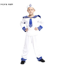 Halloween Sailor Costumes for Boys Navy Cosplay