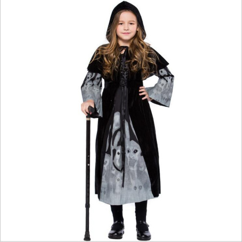 Kid Halloween Witch Costume For Girls Role Play Cosplay