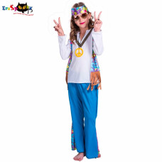 halloween costume flower power girl hippie costume