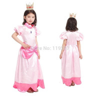 girls little peach  princess cosplay halloween costumes