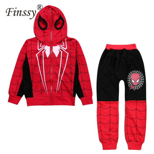 Spiderman Coat set for Boys Cosplay Halloween Costume