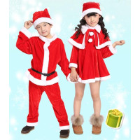 christmas Santa Claus Girl Boy Halloween Costume