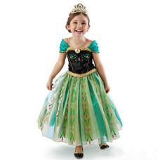 Girls Dress Cartoon Cosplay Snow Queen Halloween costume