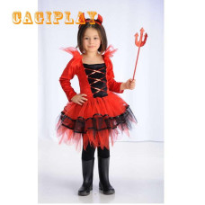 Girls Red Devil Cosplay Princess Halloween costume