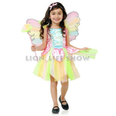 Sweet Rainbow Angel Halloween Costume for Girls