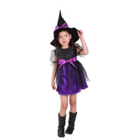 Purple Witch Cute girls Halloween Costumes