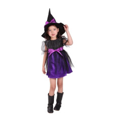 Purple Witch Cute girls Halloween Costumes