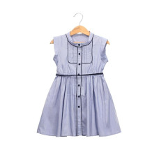 girls sleeveless summer striped dress