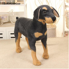 stuffed plush toy simulation Rottweiler dog