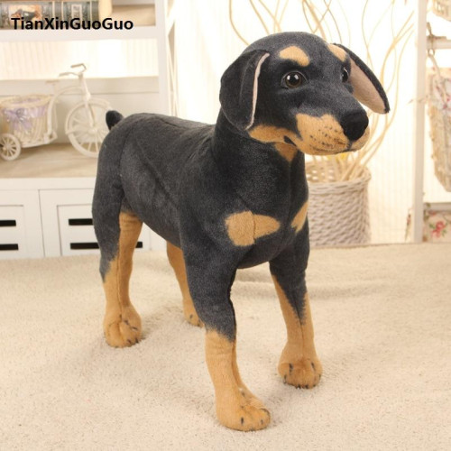 stuffed plush toy simulation Rottweiler dog