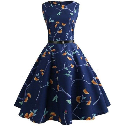 Summer Girls floral print Vestidos Costumes dress