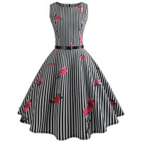 Summer Girls floral print Vestidos Costumes dress