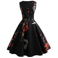 Summer Girls floral print Vestidos Costumes dress