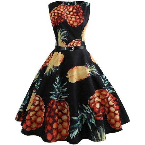 Summer Girls floral print Vestidos Costumes dress